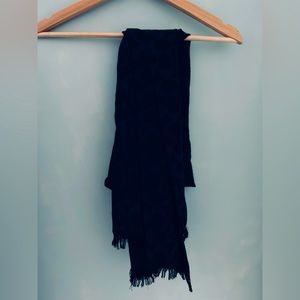 Coach Wool & Silk Scarf black